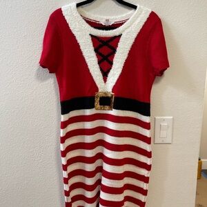 Mrs Santa dress. Ugly Christmas sweater? No, it’s pretty cute actually. XL